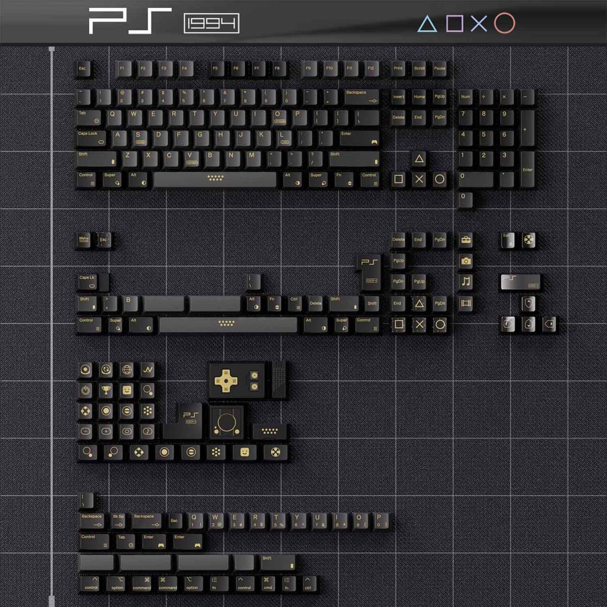 80Retros_PS_1994_Black_Gold_keycap_set_kizone_01