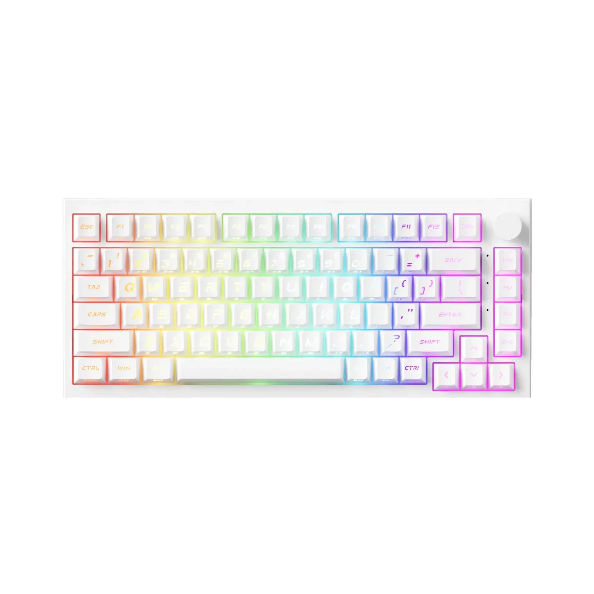 Bàn phím cơ AKKO 5075 V5 HE Z Caps – White-1